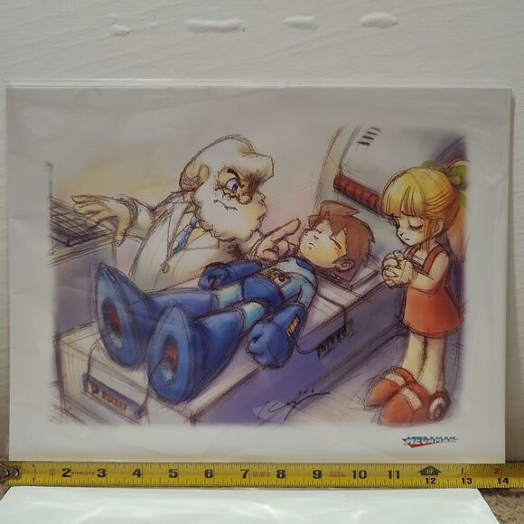Mega Man Limited Edition Art Print & Certificate Of Authenticity Official Capcom - Picture 3 of 4
